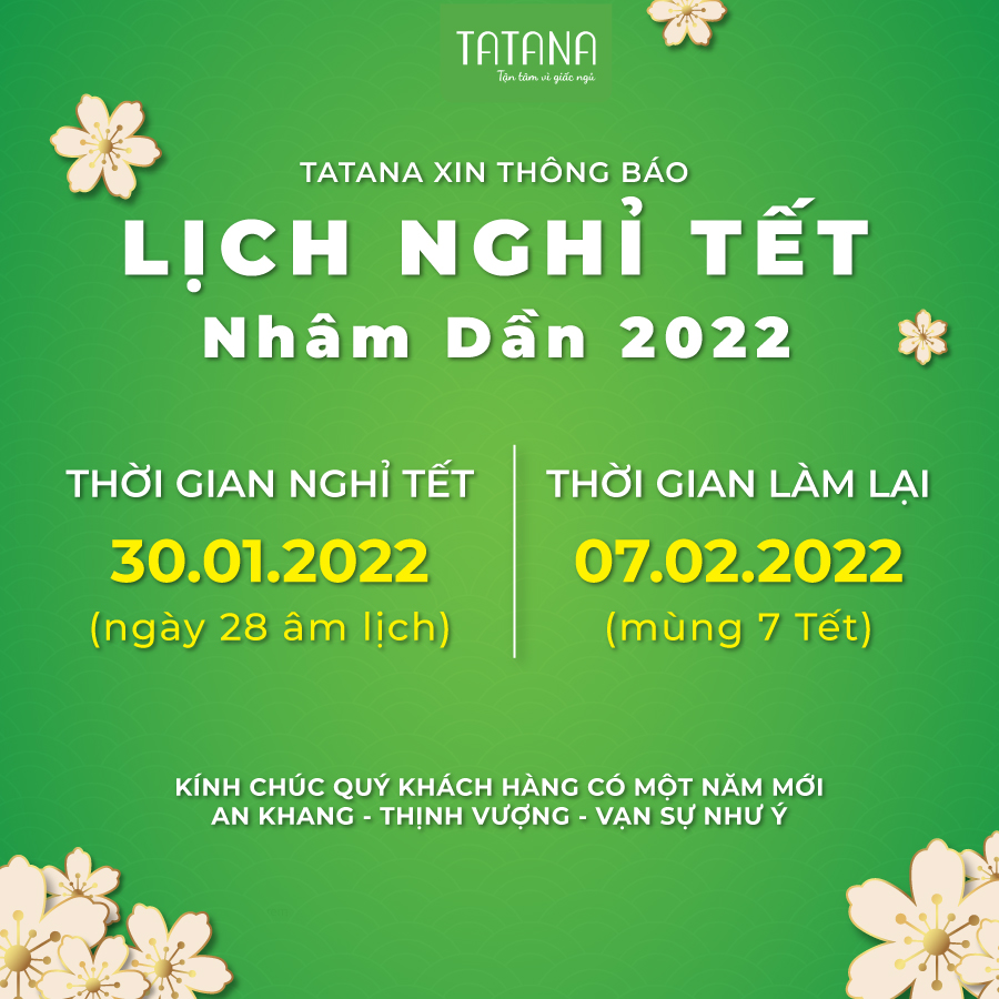 Thông báo nghỉ Tết Nguyên Đán Nhâm Dần 2022